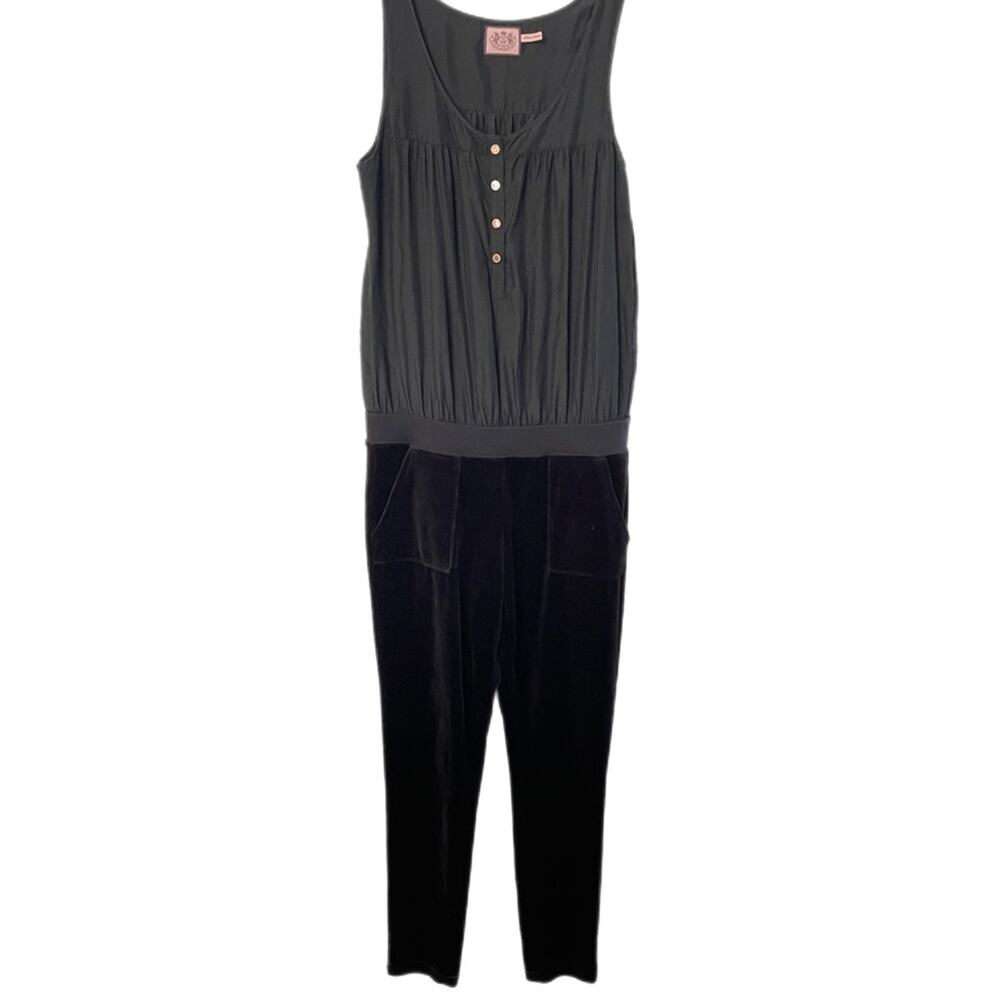 Vintage y2k Juicy Couture Button Front Jumpsuit Sz S